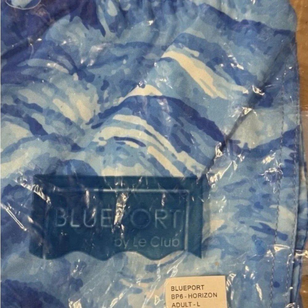 Blueport Le Club Men’s Medium Blue Swim Shorts NWT